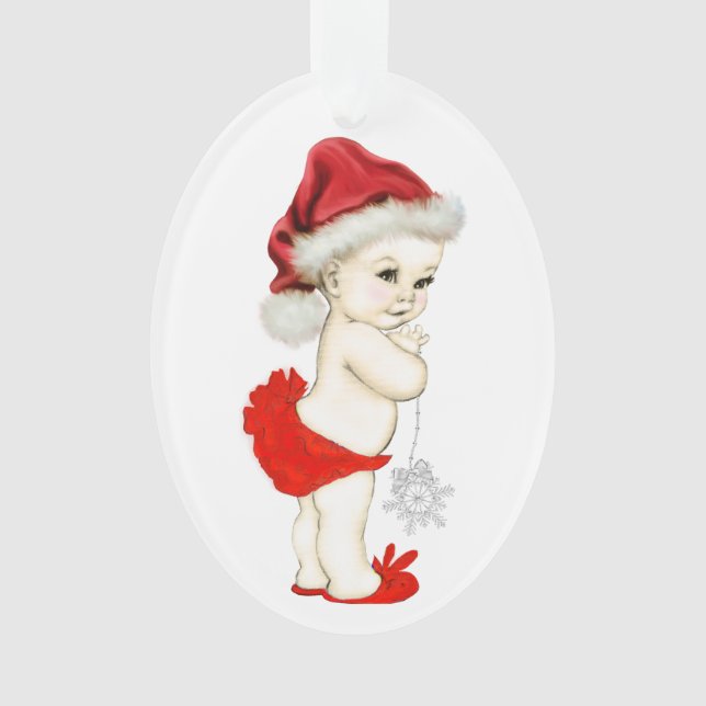 Christmas Baby Girl Ornament (Front)