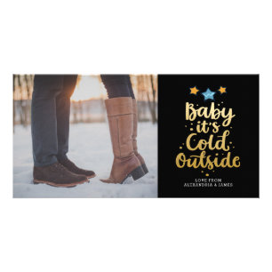 Christmas Baby Its Cold Outside Typography Card