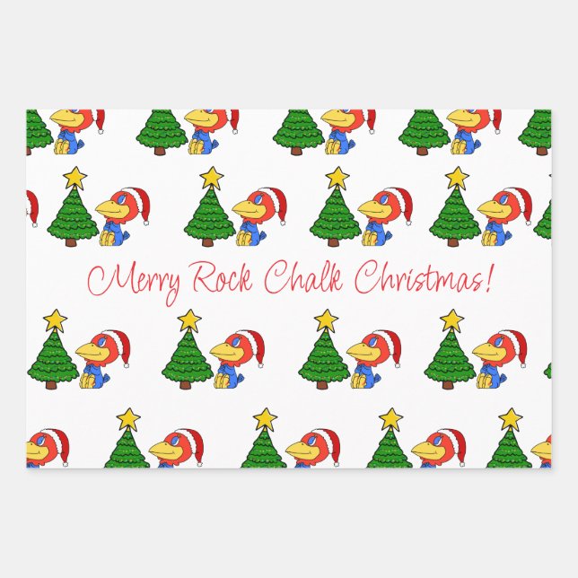 Christmas Baby jay Wrapping Paper Sheets (Front)