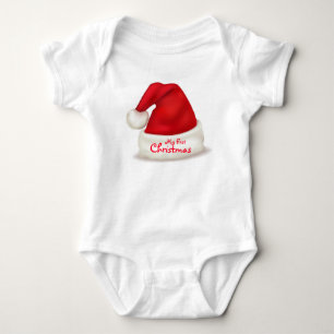 Christmas Baby Jersey Bodysuit/My First Christmas Baby Bodysuit