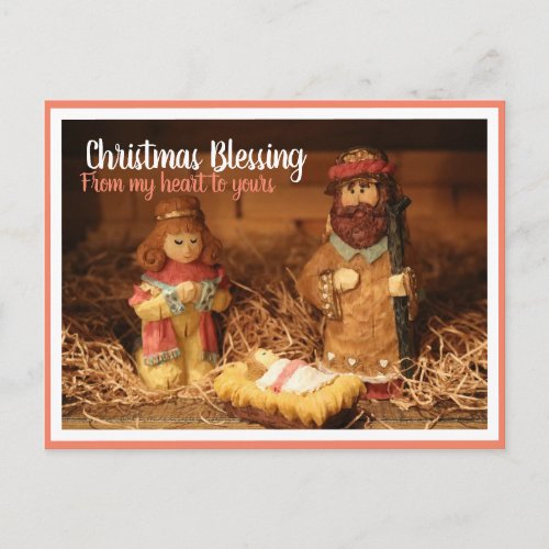 Christmas baby Jesus nativity scene postcrossing Postcard