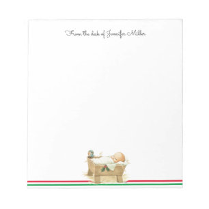 Christmas Baby Jesus Script Add Your Name Gift Notepad