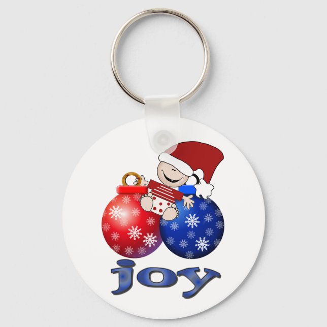 Christmas Baby Joy Tshirts and Gifts Keychain (Front)