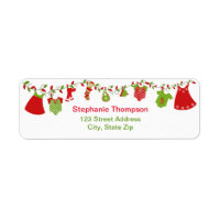 Christmas Baby Laundry Girl Return Address Labels