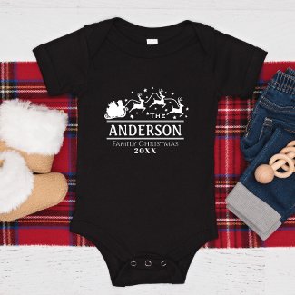Christmas Baby Matching Personalized Family Name