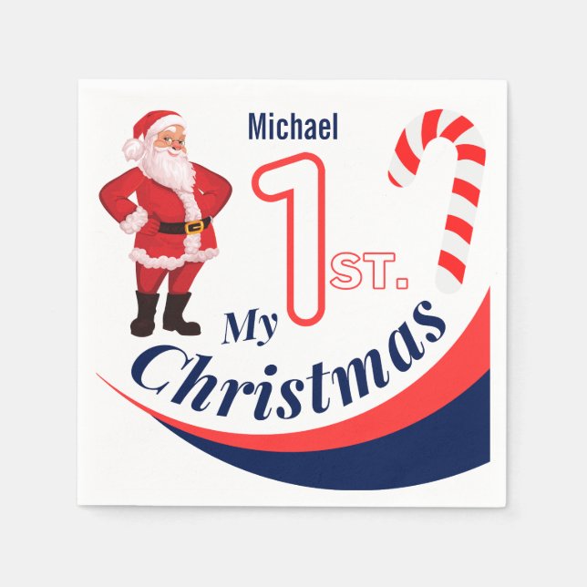  Christmas Baby "My 1st Christmas" Napkins (Front)