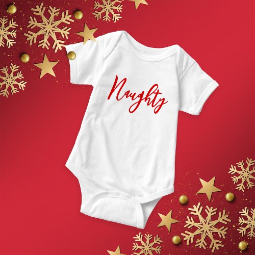 Christmas Baby Naughty Baby Bodysuit