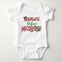 Christmas Baby Outfit in Red and White for Girl Baby Bodysuit