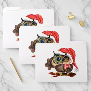 Christmas Baby Owl with Gift File Folders