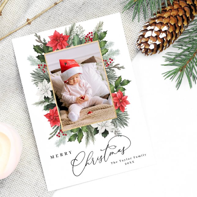 Christmas Baby Photo Frame Holiday Card (Creator Uploaded)