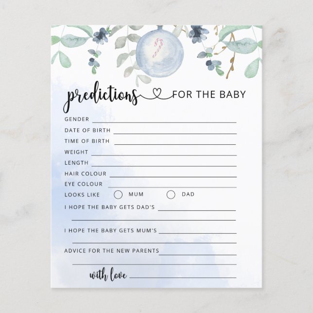 Christmas baby predictions and advice (Front)