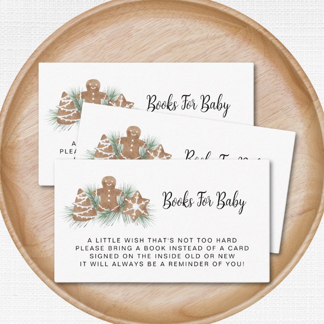 Christmas Baby Shower Book Request Enclosure Card (Creator Uploaded)