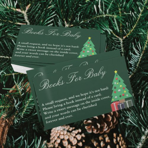 Christmas Baby Shower Books For Baby Card