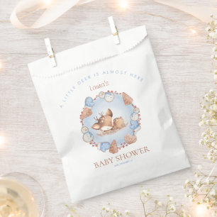 Christmas Baby Shower Deer Paper Favor Bag