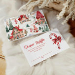 Christmas Baby Shower Diaper Raffle Ticket Enclosure Card<br><div class="desc">Invite guests to bring a pack of diapers with these festive Christmas Baby Shower Diaper Raffle Tickets! Featuring a cheerful holiday theme, these cards are the perfect addition to your baby shower games. Editable and easy to customize. Ideal for Christmas baby showers and gender-neutral themes. Designed by Cava party design...</div>