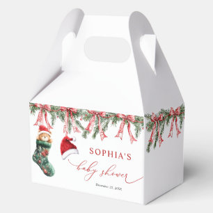 Christmas Baby Shower Favor Boxes
