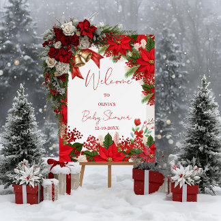 Christmas baby shower festive foam board