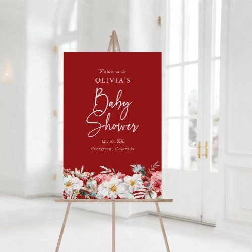 Christmas Baby Shower Foam Board