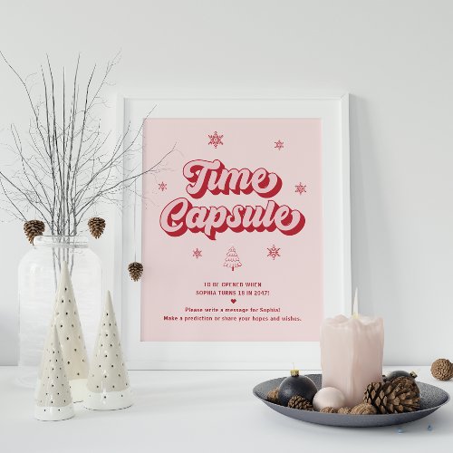 Christmas Baby Shower Game Poster