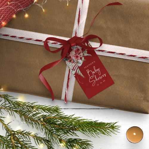 Christmas Baby Shower Gift Tags