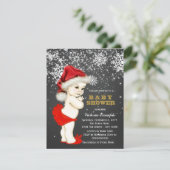 Christmas Baby Shower Invitation (Standing Front)