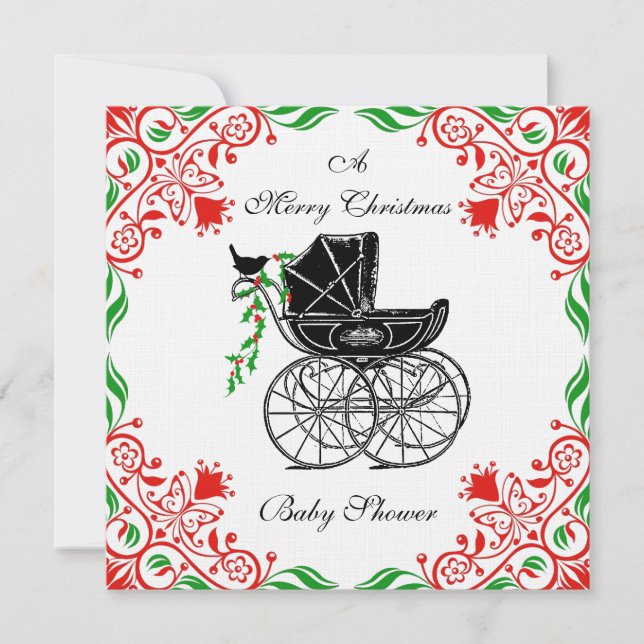 Christmas Baby Shower Invitation (Front)