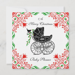 Christmas Baby Shower Invitation