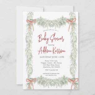 Christmas Baby Shower Invitation
