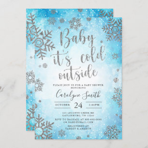 Christmas Baby shower invitation