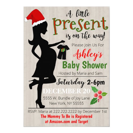 Christmas Baby Shower Invitation