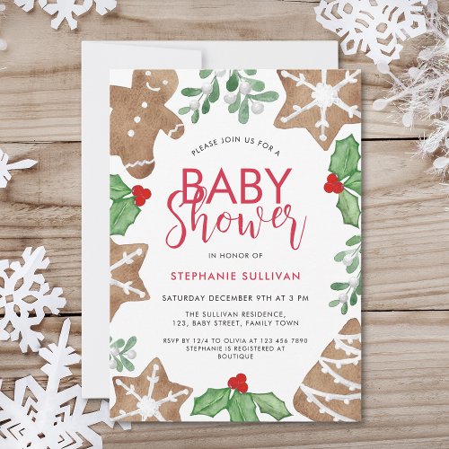 Christmas Baby Shower Invitation