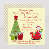 Christmas Baby Shower Invitation Cards (Front/Back)