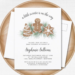 Christmas Baby Shower Invitation Postcard