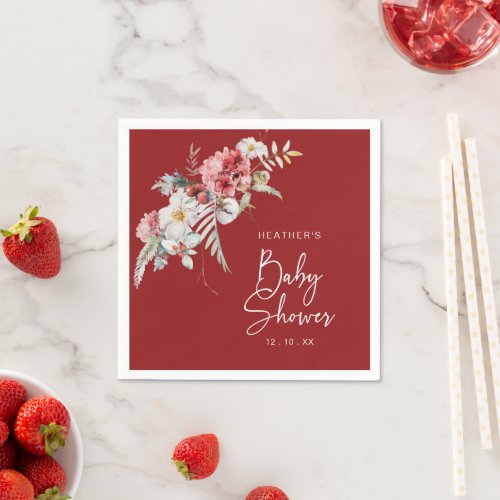 Christmas Baby Shower Napkins