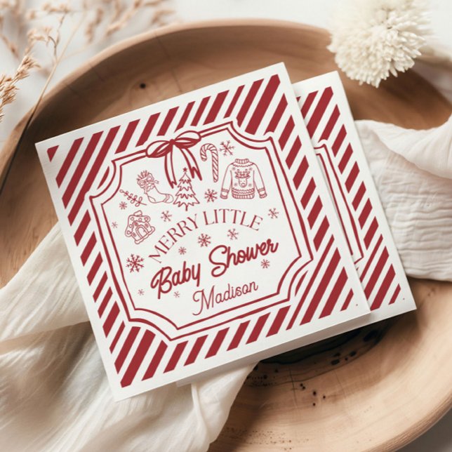 Christmas Baby Shower Napkins (Creator Uploaded)