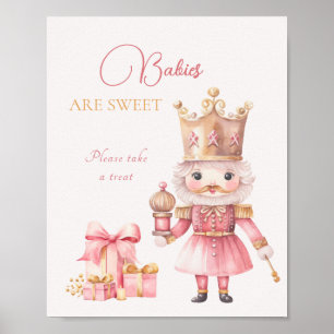Christmas Baby Shower Nutcracker Babies Are Sweet  Poster
