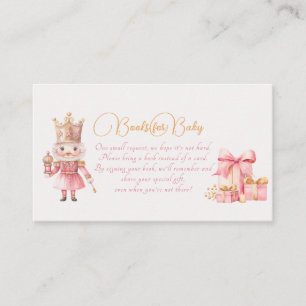 Christmas Baby Shower Nutcracker Book for Baby Enclosure Card