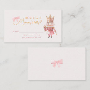 Christmas Baby Shower Nutcracker How Big Is Mommy Enclosure Card