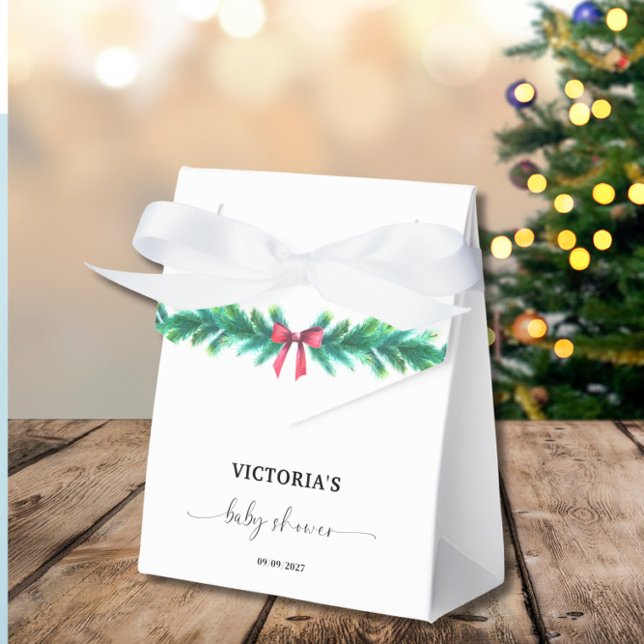 Christmas Baby Shower Party  Favor Boxes (Creator Uploaded)