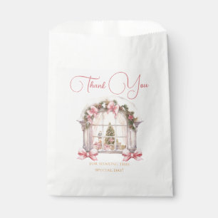 Christmas Baby Shower Pink Nutcracker Watercolor Favor Bag