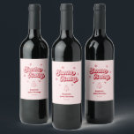 Christmas Baby Shower Santa Baby  Wine Label<br><div class="desc">The "Christmas Baby Shower Santa Baby Wine Label" is the perfect addition to your winter baby shower, bringing a festive touch to your celebration. This unique label features charming "Santa Baby" graphics, ideal for a December baby shower with a Christmas theme. Whether you're planning a pink Christmas baby shower for...</div>