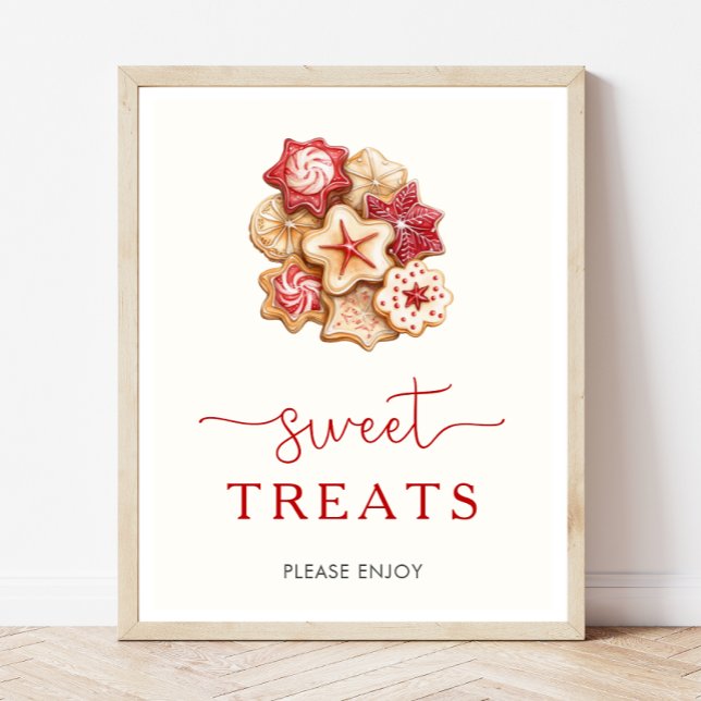 Christmas Baby Shower Sweet Treats Sign (Creator Uploaded)