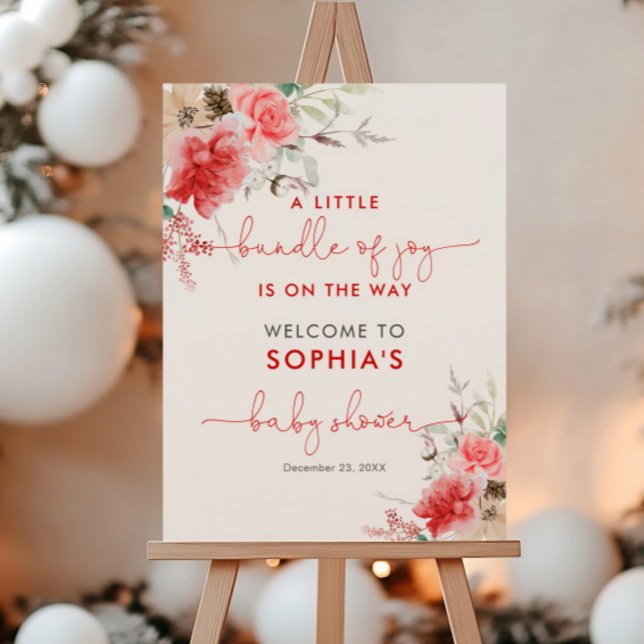 Christmas Baby Shower Welcome Sign (Creator Uploaded)