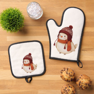 Christmas Baby Suit Oven Mitt & Pot Holder Set