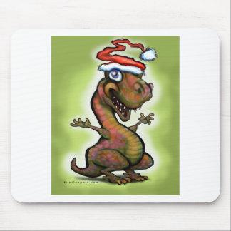 Christmas Baby T-Rex Mouse Pad