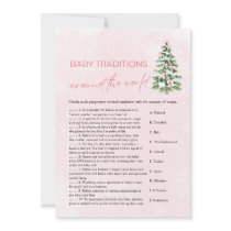 Christmas Baby Traditions Around The World Game Invitation