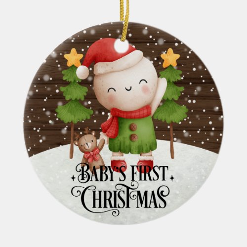 Christmas Babys First Christmas Snowman Ornament