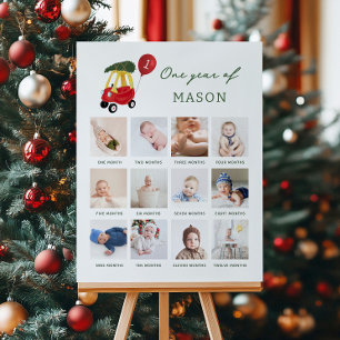 Christmas Baby's First year Photo Collage Foam Board