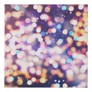 Christmas background: holiday glitter. faux canvas print