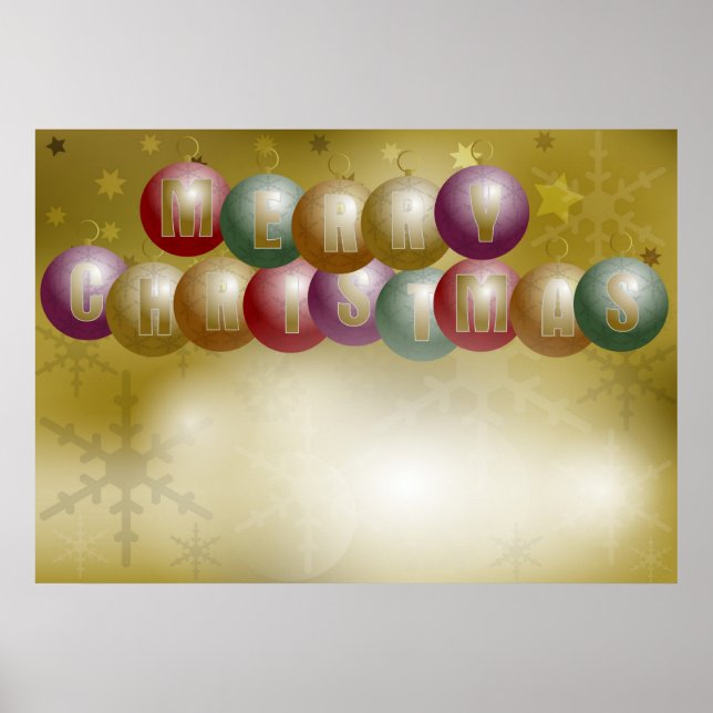 Christmas Background Poster (Front)